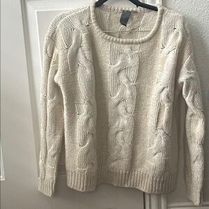 Quince Cable Knit Sweater - Cream